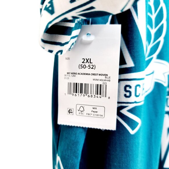 My Hero Academia Mens Plus Ultra U.A. High School Button-Up Shirt 2XL Anime Fans - Picture 8 of 8